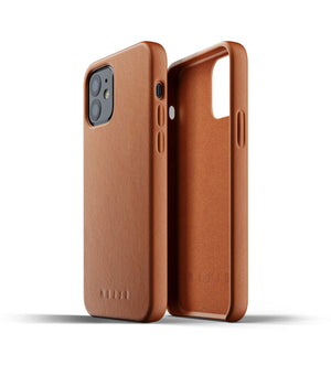 Mujjo Full Leather Case for iPhone 12 Pro, Tan