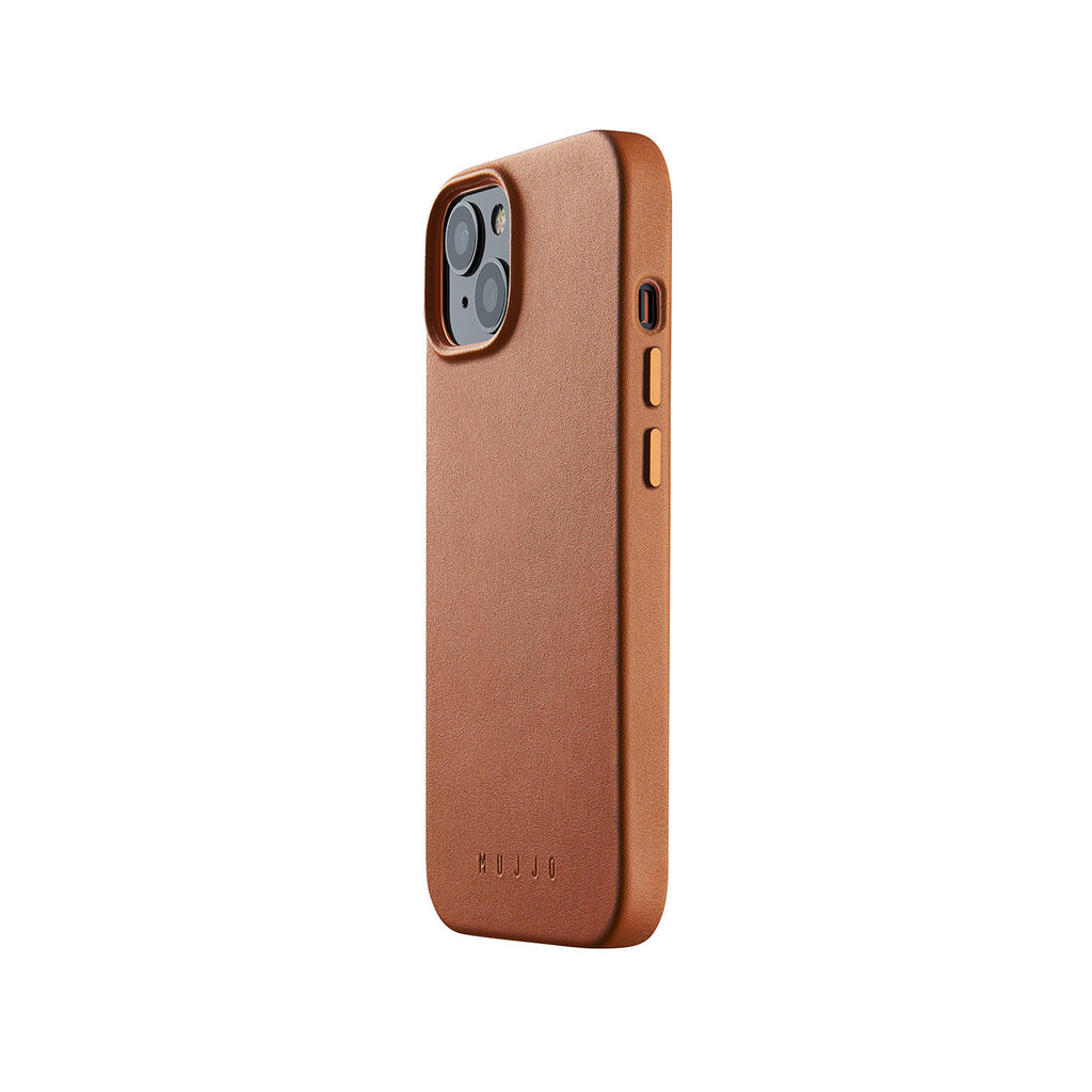 Mujjo Full Leather Case for iPhone 14, Tan