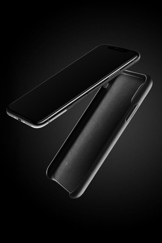 Full leather wallet case for iPhone X Black 07