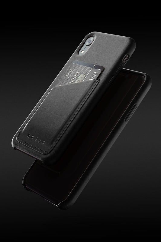 Full leather wallet case for iPhone Xr Black 08