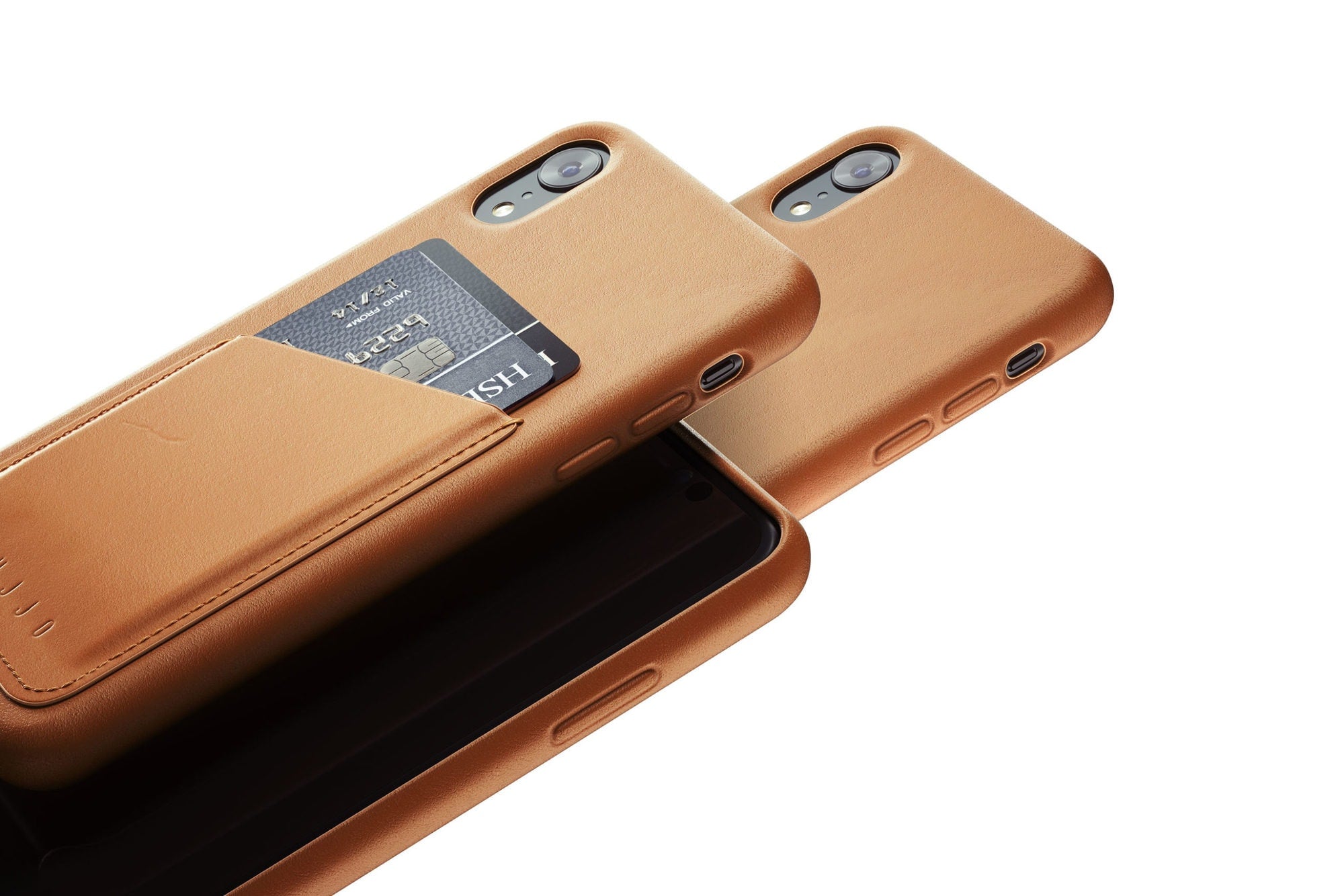 Full leather wallet case for iPhone Xr Tan 02