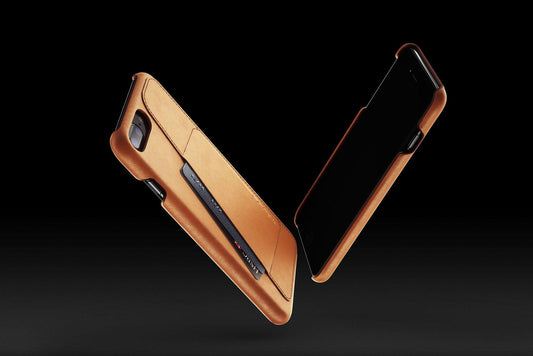 Header Leather Wallet Case for iPhone 7 Plus Tan 002