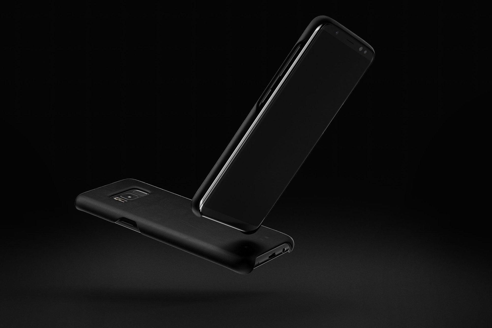Header Leather case for Galaxy S8 Black 1