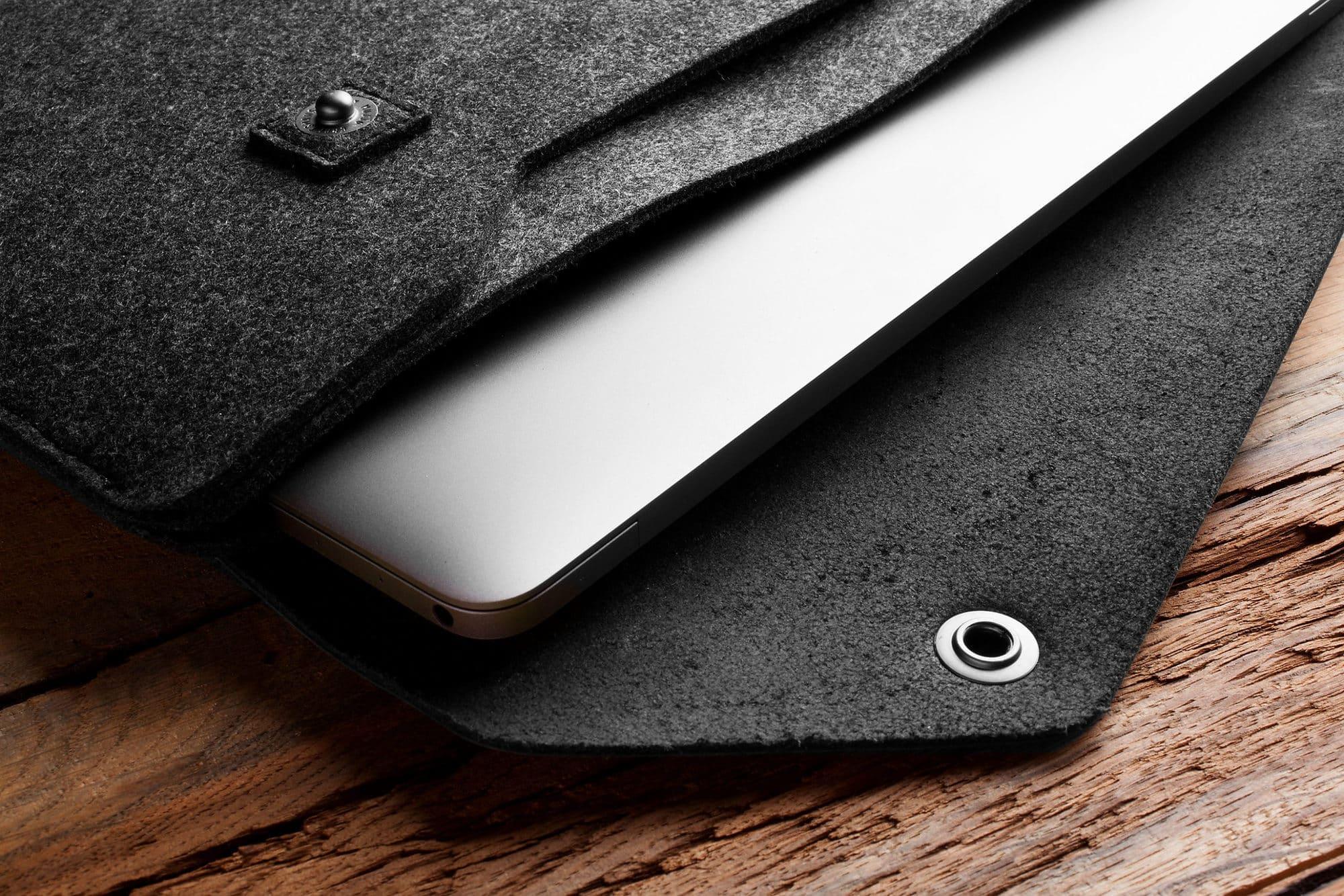 Sleeve for 12 Macbook Black 05