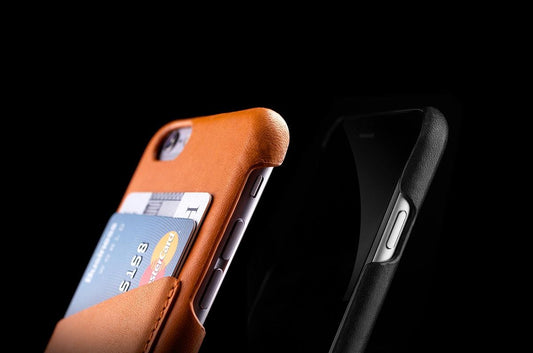 Leather Wallet Case for iPhone 6 Black Tan 001