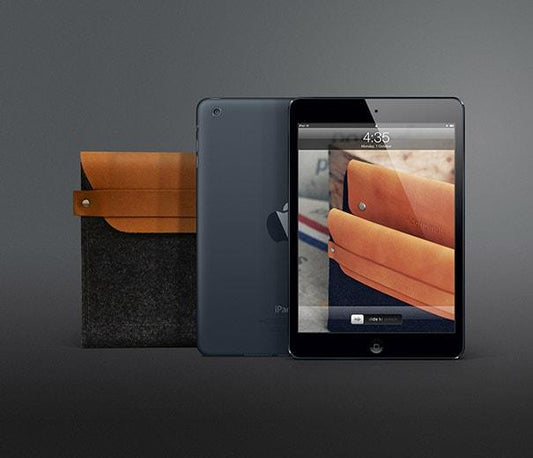 ipad mini sleeve black background by mujjo the originals collection