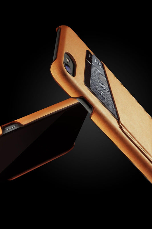 leather wallet case for iphone 7 tan