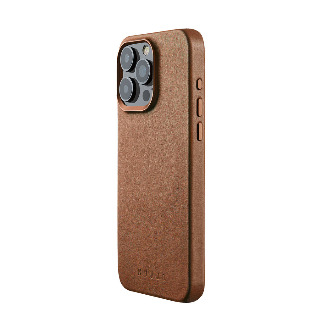 Full Leather Case for iPhone 15 Pro Max - Dark Tan