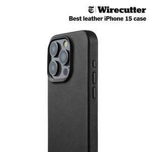 iPhone_15 Pro Leather Case Black 1