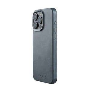iPhone 15 Pro Max Leather Case Steel Blue 1