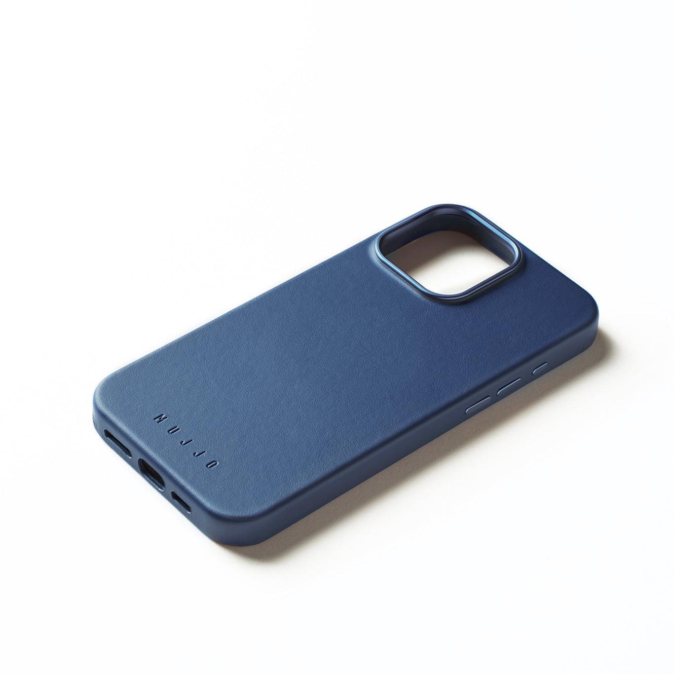 Full Leather Case for iPhone 16 Pro Max, Monaco Blue