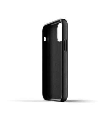 Mujjo Full Leather Case for iPhone 12 mini, Black