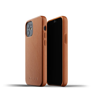 Mujjo Full Leather Case for iPhone 12 mini, Tan