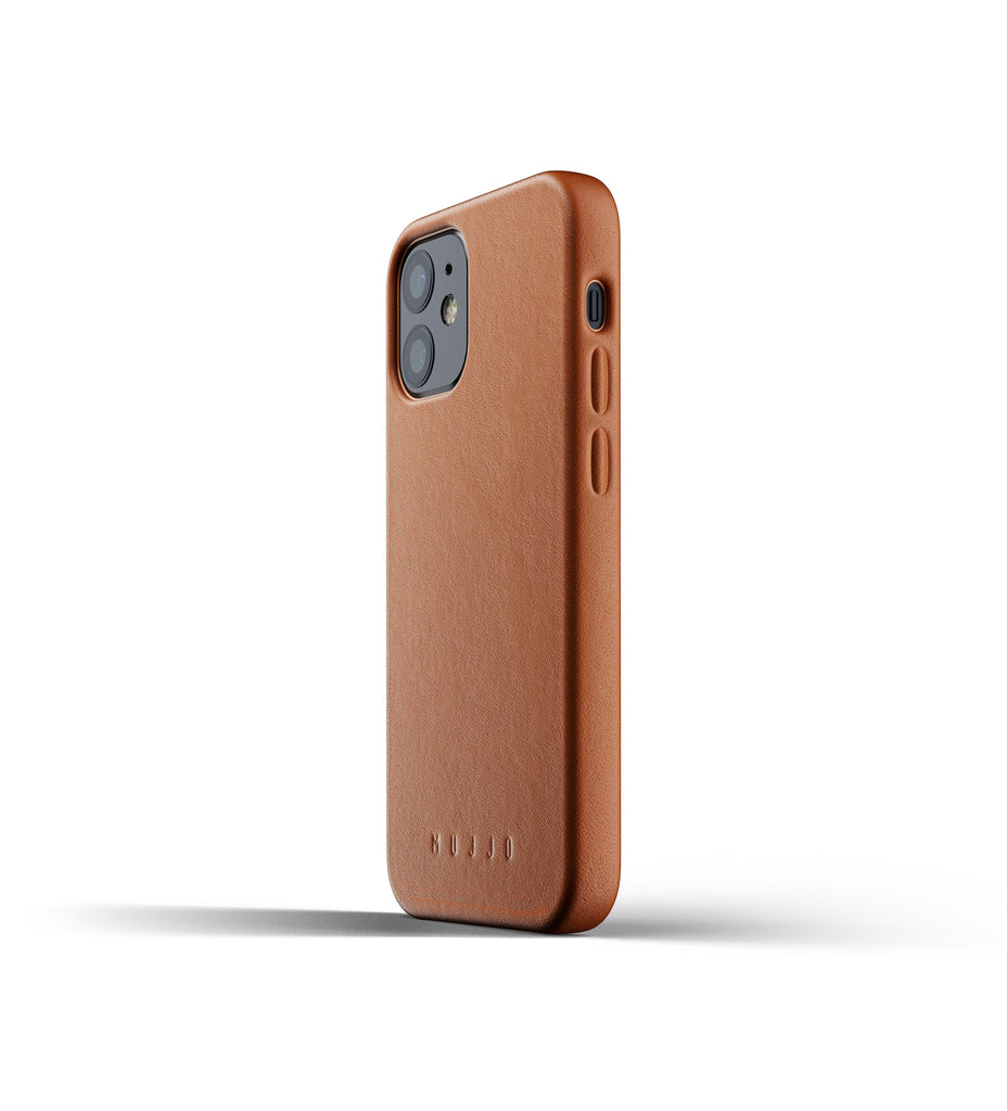 Mujjo Full Leather Case for iPhone 12 mini, Tan