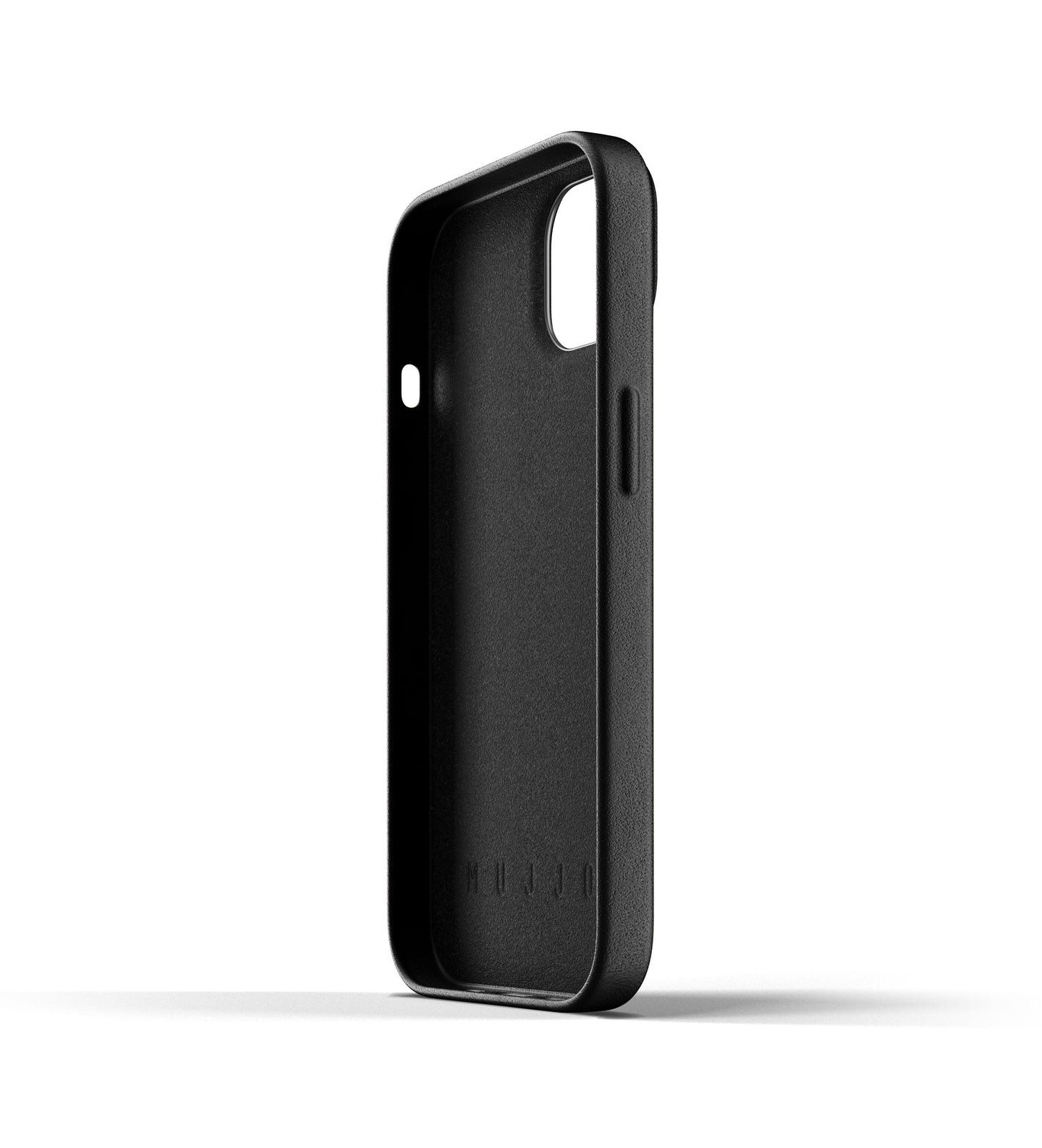 Mujjo Full Leather Case for iPhone 13, Black