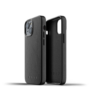Mujjo Full Leather Case for iPhone 13 mini, Black