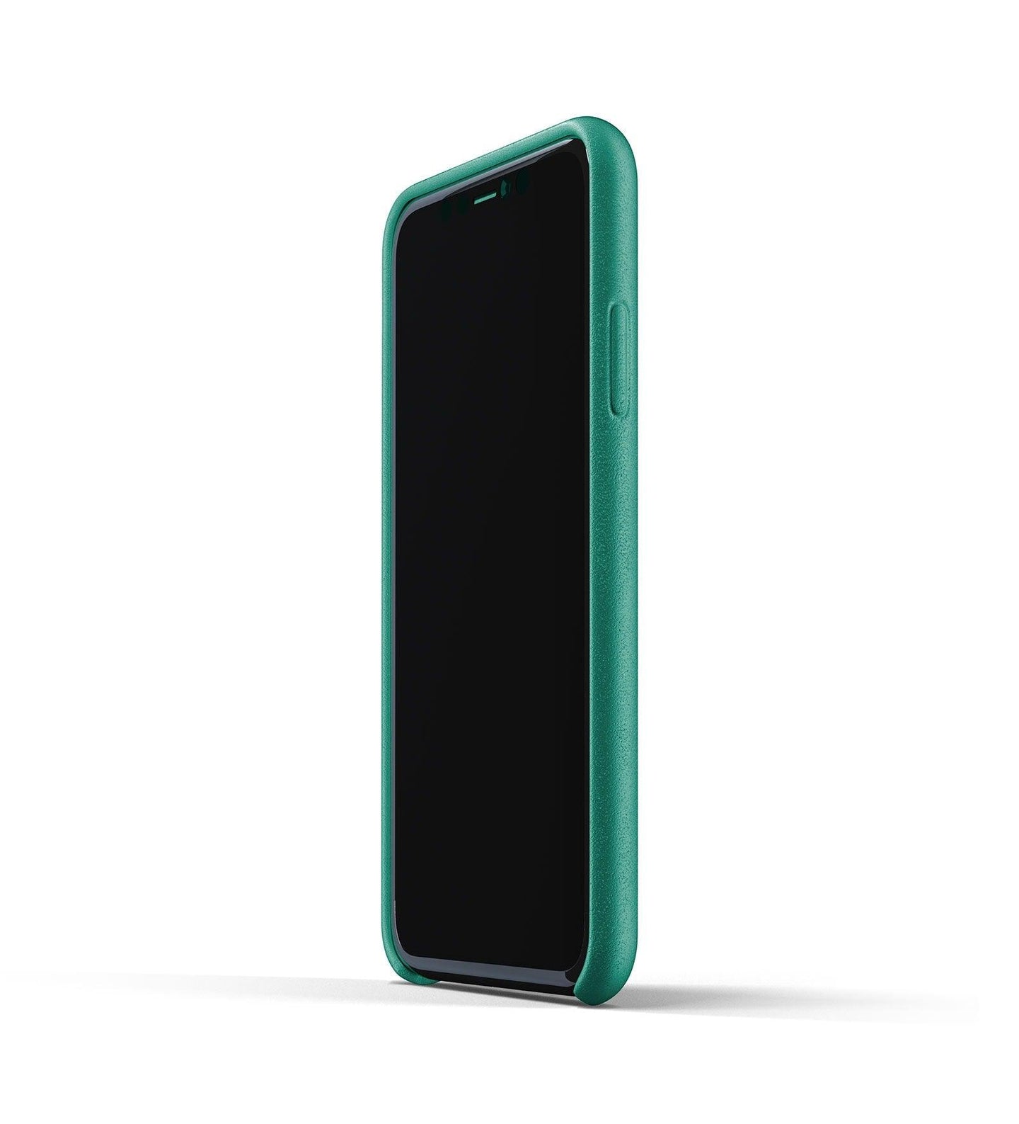 Mujjo Full Leather Wallet Case for iPhone 11, Alpine Green