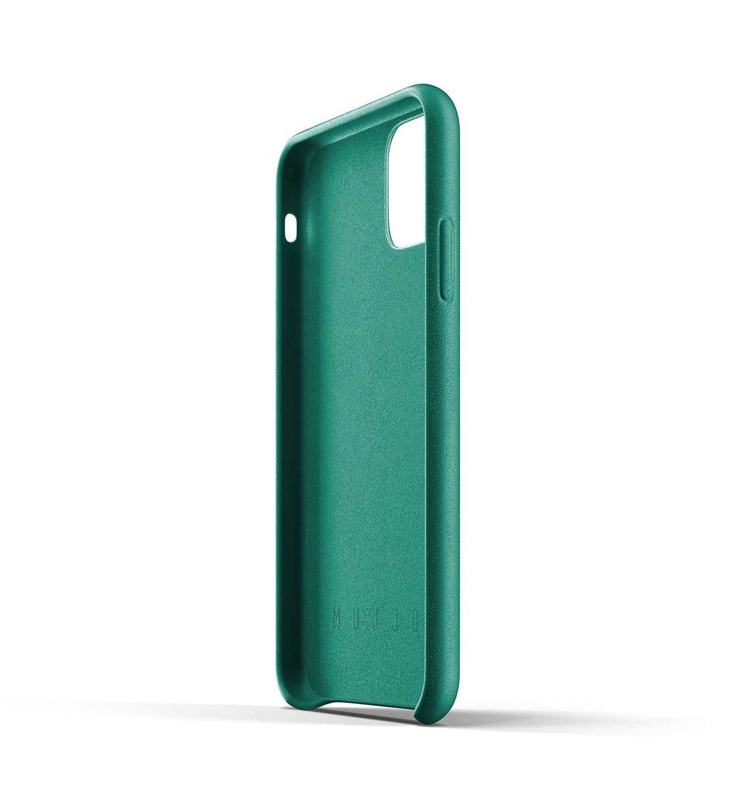 Mujjo Full Leather Wallet Case for iPhone 11, Alpine Green