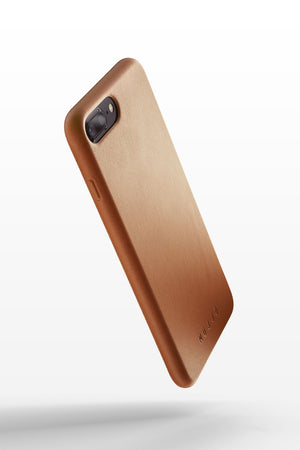 Mujjo Full Leather Case for iPhone 8 Plus / iPhone 7 Plus, Tan