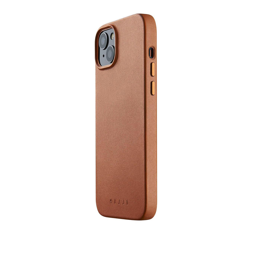 Mujjo Full Leather Case for iPhone 14 Plus, Tan