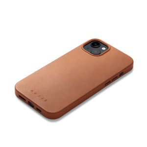 Mujjo Full Leather Case for iPhone 14 Plus, Tan