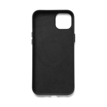 Mujjo Full Leather Wallet Case for iPhone 14 Plus, Black