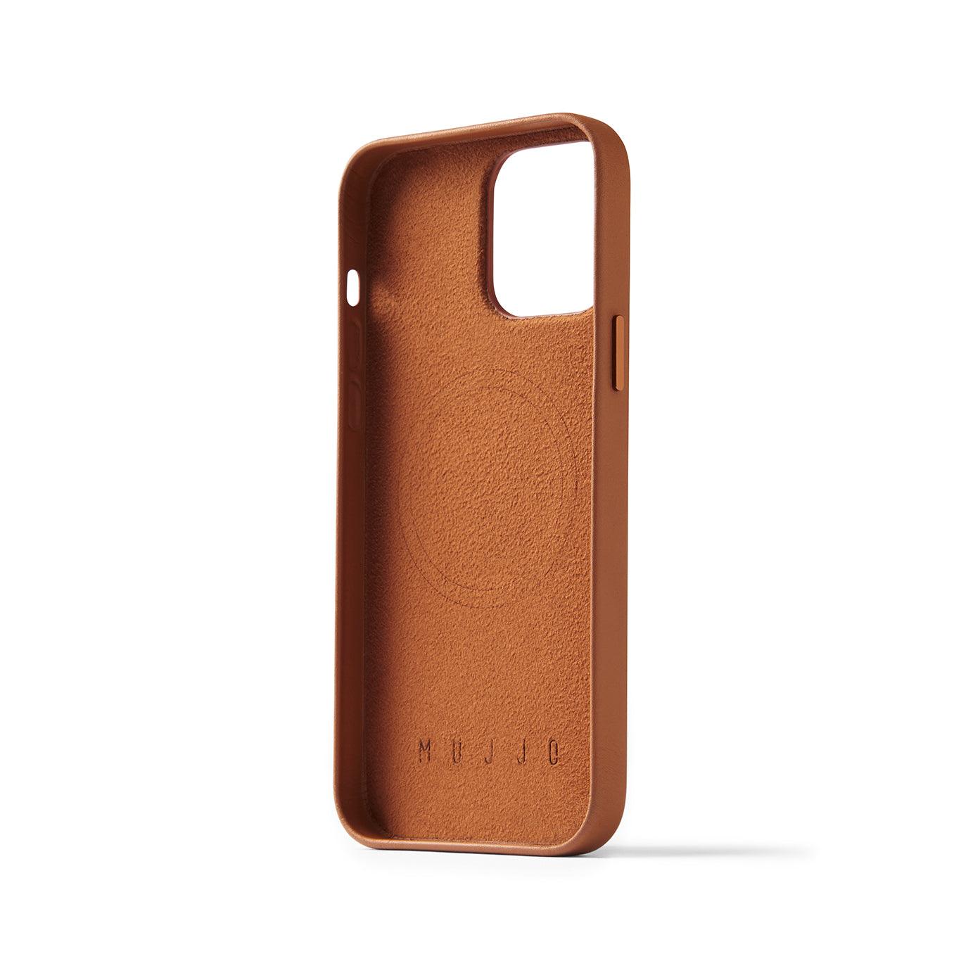 Mujjo Full Leather Case for iPhone 14 Pro Max, Tan