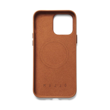 Mujjo Full Leather Case for iPhone 14 Pro Max, Tan