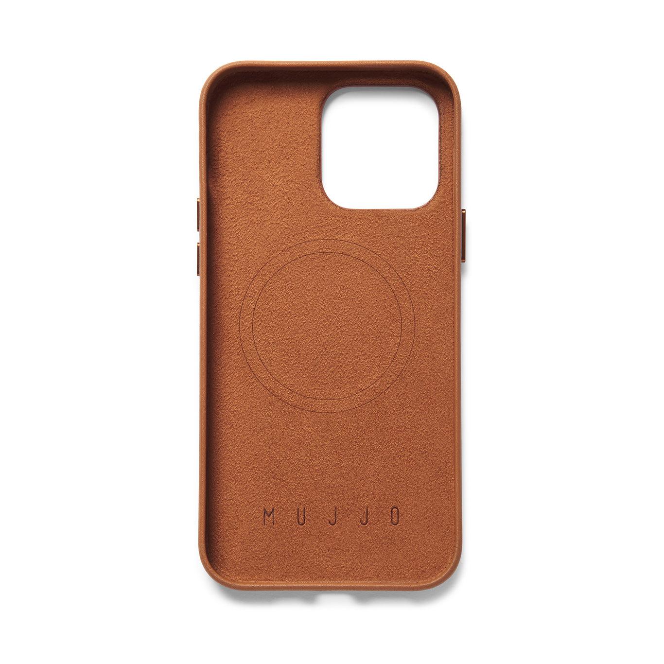Mujjo Full Leather Case for iPhone 14 Pro Max, Tan