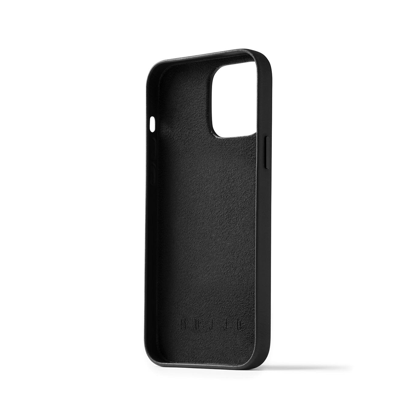 Mujjo Full Leather Wallet Case for iPhone 14 Pro Max, Black