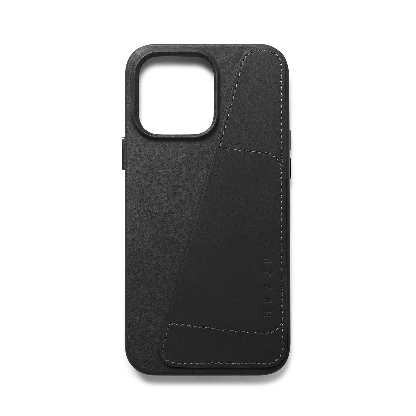 Mujjo Full Leather Wallet Case for iPhone 14 Pro Max, Black